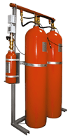 Модули (батареи) газового пожаротушения МПДУ 150-100-12 (Б2-Б10 МПДУ 150-100-12), ГОТВ - CO2 (МГП Спецавтоматика)